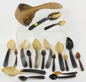 Group of Horn Spoonsincluding