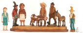 GROUP OF HUGH WHITE FOLK ART F