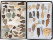 GROUP OF INDIAN STONE POINTS,