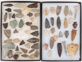 GROUP OF INDIAN STONE POINTS,