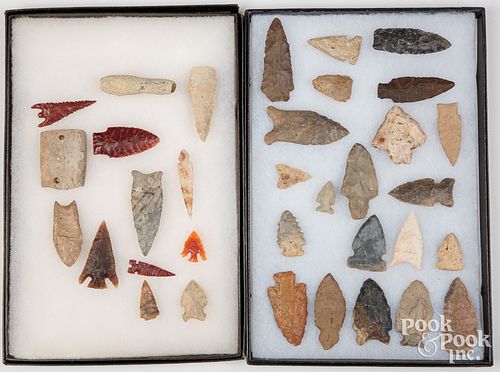 GROUP OF INDIAN STONE POINTSGroup
