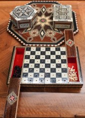 GROUP OF INLAID WOOD BOXES, TR