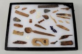 GROUP OF INUIT CARVED FOSSILIZ