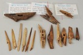 GROUP OF INUIT CARVED FOSSILIZ