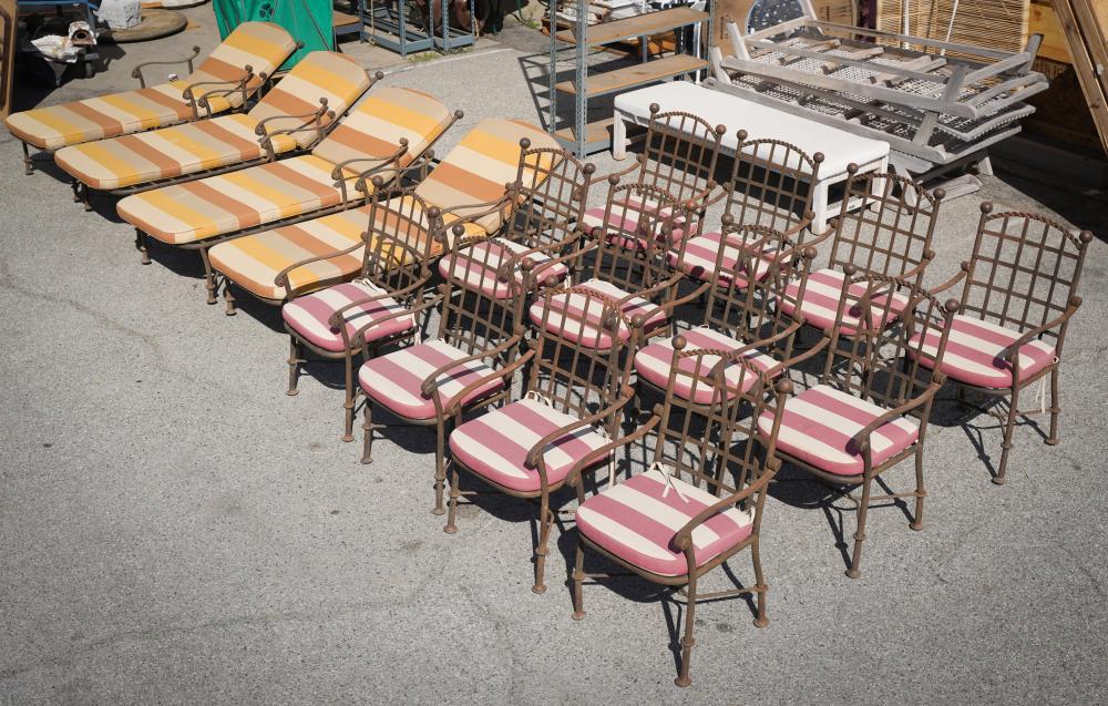GROUP OF IRON PATIO