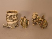 Group of Ivory Carvings    Jap