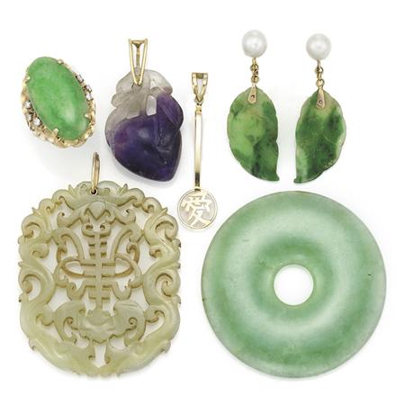 Group of Jade and Amethyst