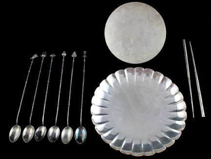 GROUP OF JAPANESE EXPORT SILVER