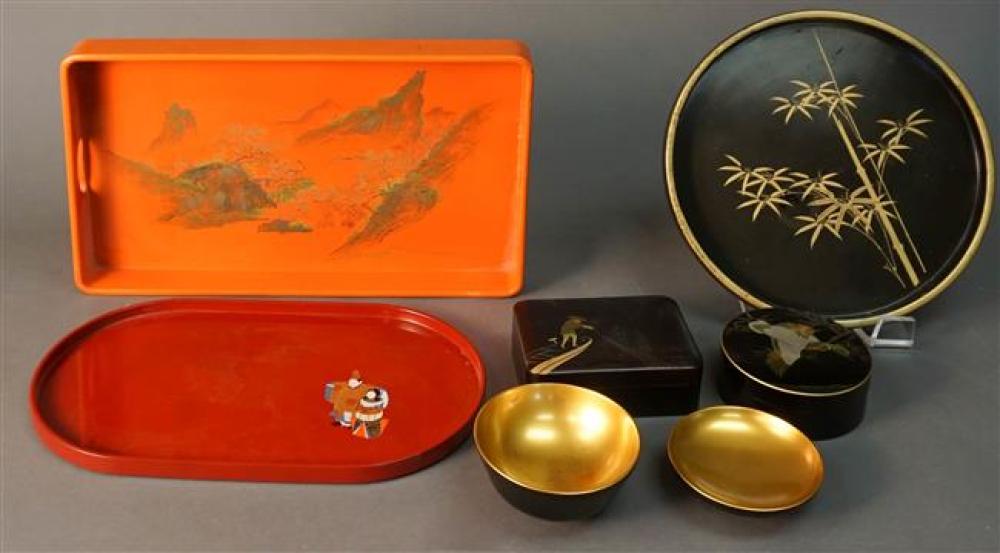 GROUP OF JAPANESE LACQUER TABLE