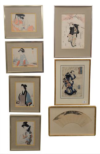 GROUP OF JAPANESE WOODBLOCK
