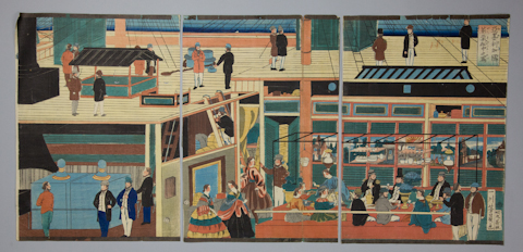 GROUP OF JAPANESE YOKOHAMA PRINTS