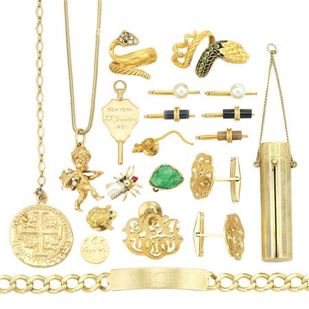 Group of Jewelry and Items 	 