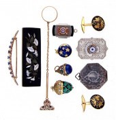 Group of jewelry circa 1860 to