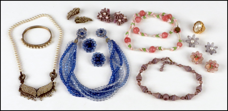 GROUP OF JEWELRY. Including a