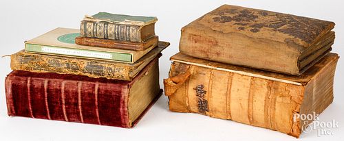 GROUP OF JOURNALS, BIBLES, AND