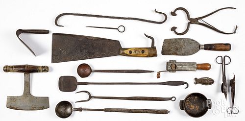 GROUP OF KITCHEN ITEMS, 19TH
