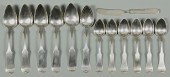 GROUP OF KY COIN SILVER FLATWA