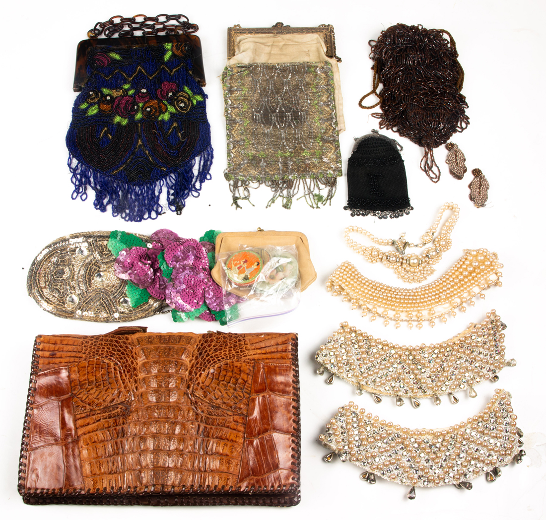 GROUP OF LADIES BEADED HANDBAGS