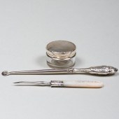GROUP OF LADIES SILVER TOILETT
