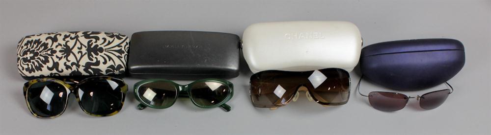 GROUP OF LADY'S DESIGNER SUNGLASSES