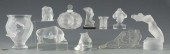 GROUP OF LALIQUE GLASSWARE, 10
