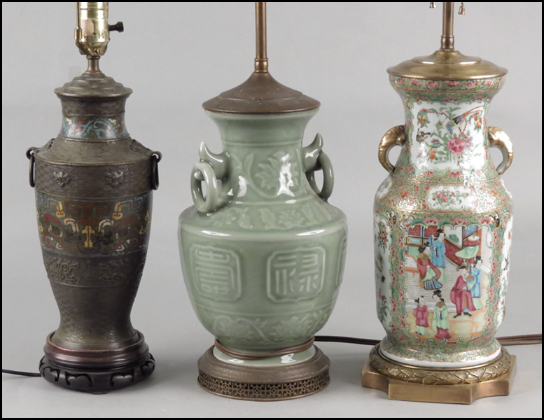 GROUP OF LAMPS. Condition: No