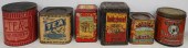 GROUP OF LARGE TEA TINSGroup o