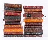 GROUP OF LEATHER-BOUND BOOKS O
