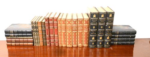 GROUP OF LEATHER BOUND BOOKSGroup