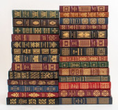 GROUP OF LEATHER BOUND EASTON