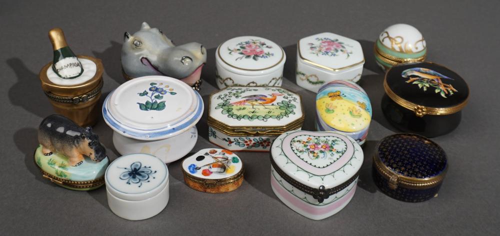 GROUP OF LIMOGES AND OTHER