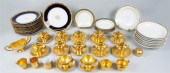 GROUP OF LIMOGES GILT PORCELAI