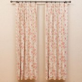 GROUP OF LINEN CURTAINS WITH R