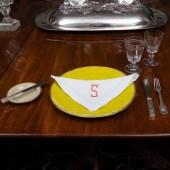 GROUP OF LINENS EMBROIDERED WI