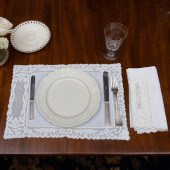 GROUP OF LINENS EMBROIDERED WI