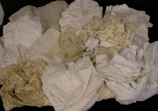 Group of linens including a bed