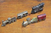 GROUP OF LOCOMOTIVE TOYS.  Ame