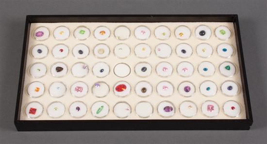 Group of loose gemstones we are not