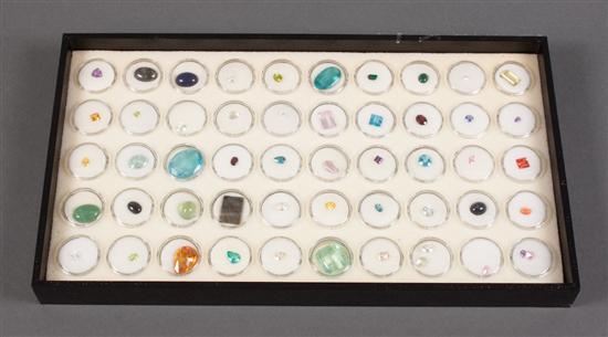 Group of loose gemstones we are not