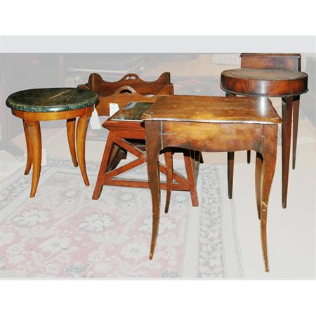 Group of Mahogany Tables and Stands