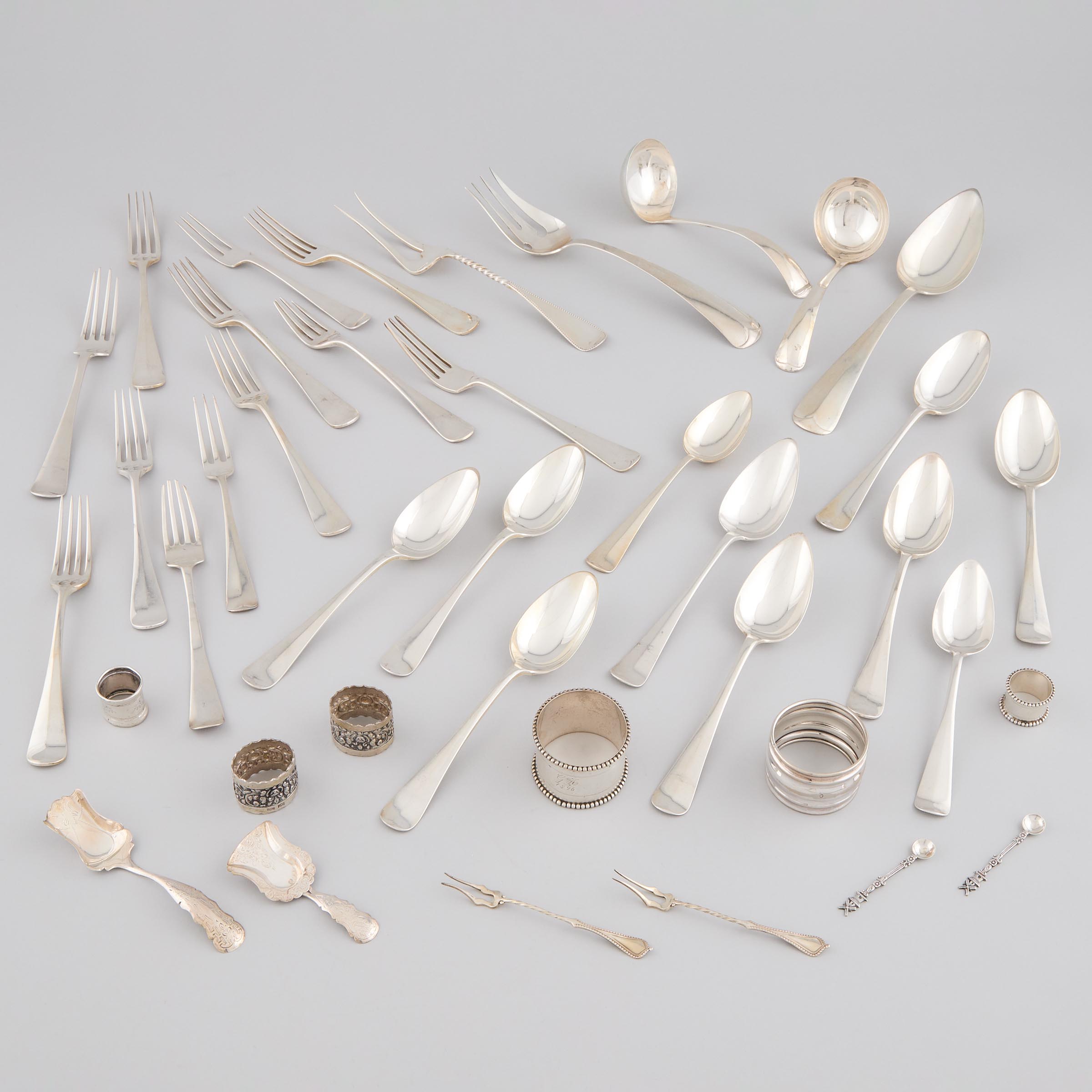Group of Mainly Dutch Silver