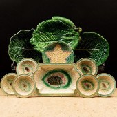 GROUP OF MAJOLICA TABLE WARESC