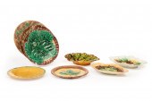 GROUP OF MAJOLICA TABLEWAREGro