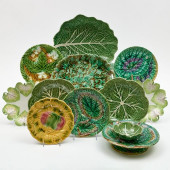 GROUP OF MAJOLICA WARES<br>Com
