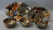 GROUP OF MARBELIZED POTTERY CO