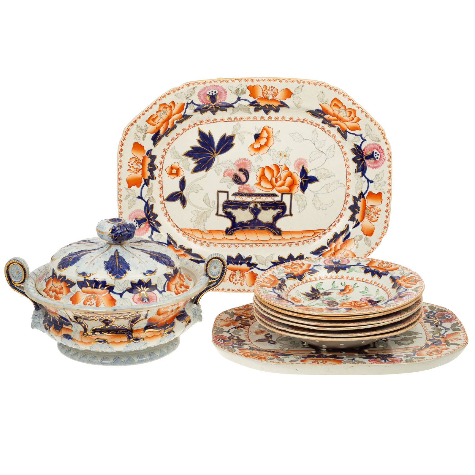 GROUP OF MASON'S IRONSTONE DINNER