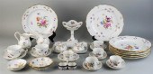 GROUP OF MEISSEN FLORAL DECORA