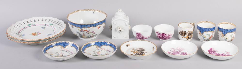 GROUP OF MEISSEN PORCELAIN