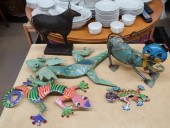 GROUP OF METAL ANIMAL FIGURESG