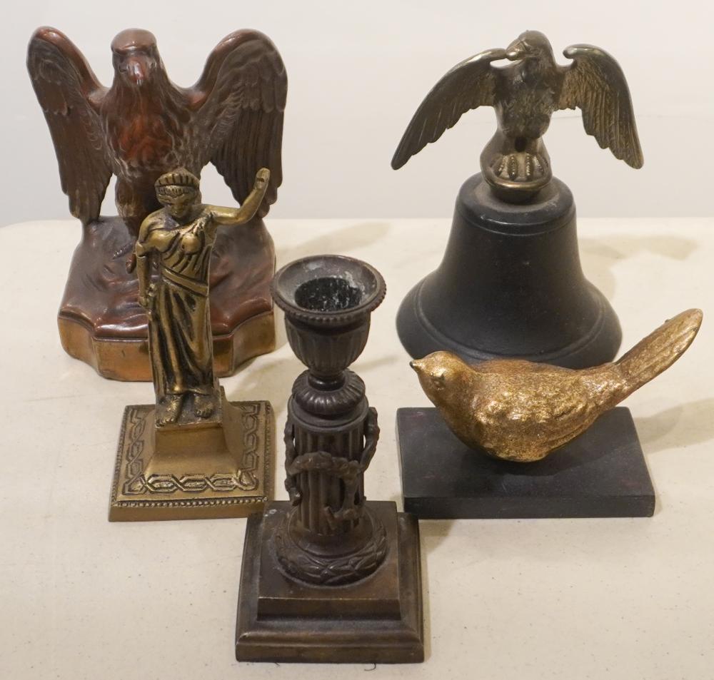 GROUP OF METAL BIRD AND OTHER